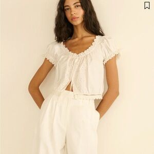 Doen Nera Top in Salt size M